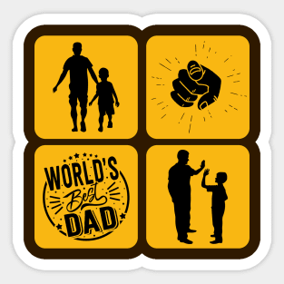 World's Best Dad Ever | Happy Father's Day Sticker